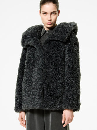 Giubbino Lamb Hybrid Hood / Verde