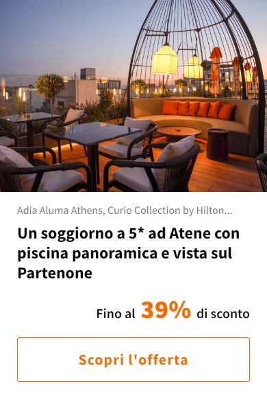Un soggiorno a 5* ad Atene con piscina panoramica e vista sul Partenone