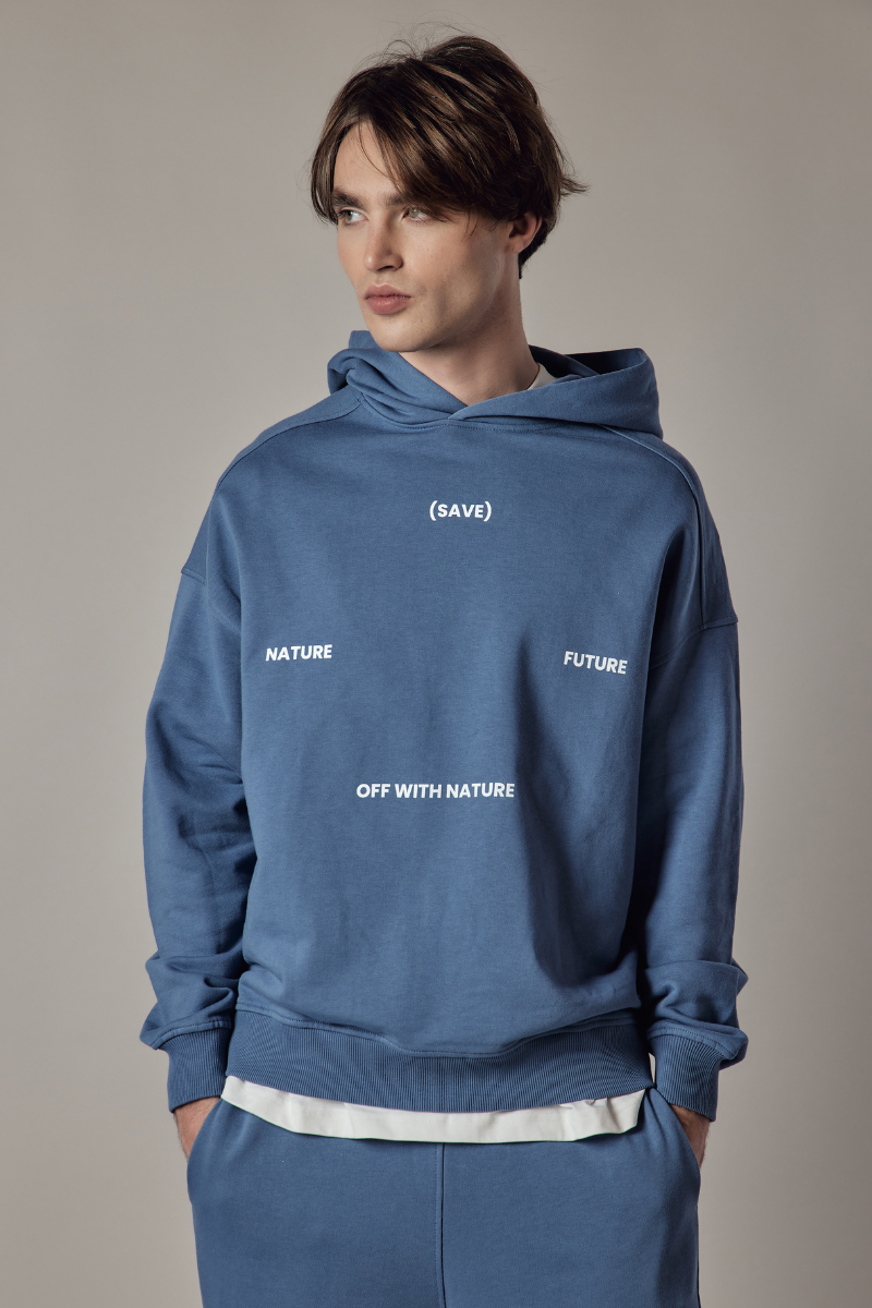 Felpa con Cappuccio Loose Fit