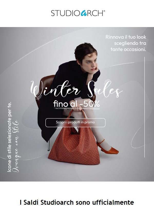 🛍️ I saldi sono iniziati: fino al -50% su una selezione!