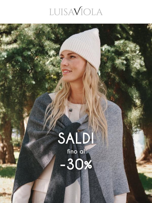 I saldi iniziano ora! Fino al -30%