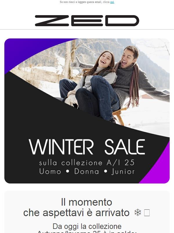 ❄️ I Winter Sale sono iniziati | Scoprili su Zedstore