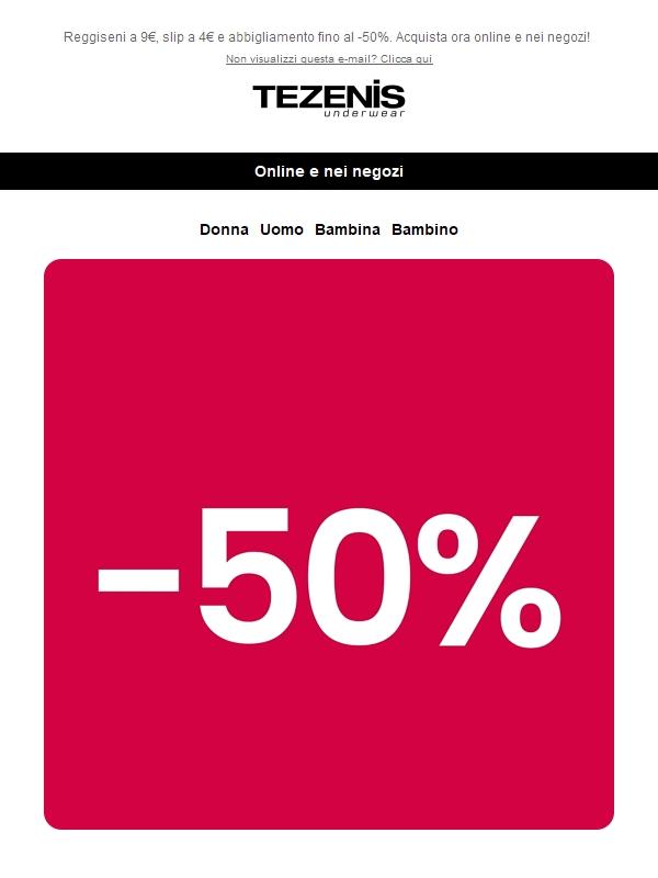 Ready, Set, SALDI fino al -50% 📢