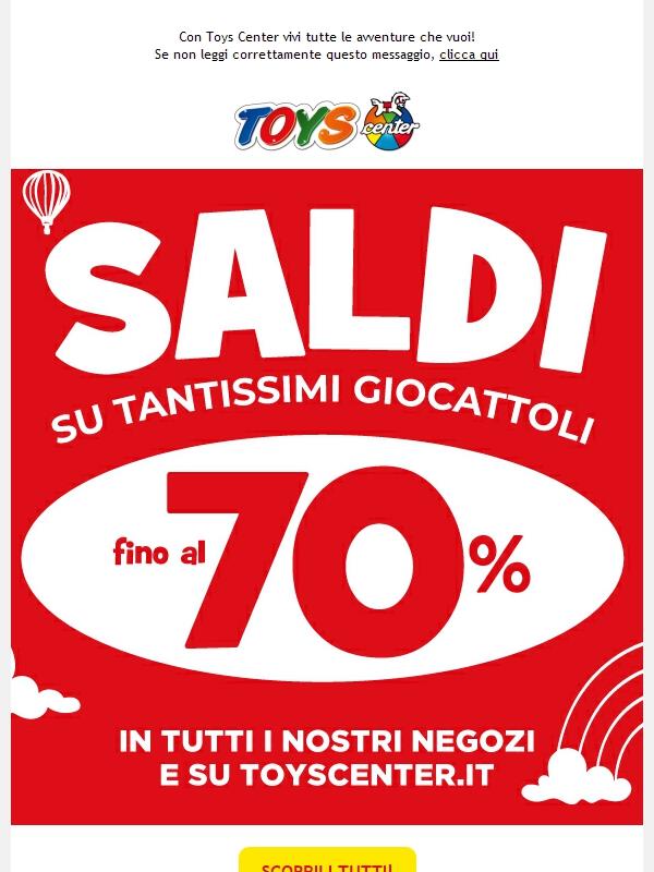 🏷 Saldi fino al -70% su tantissimi giocattoli!
