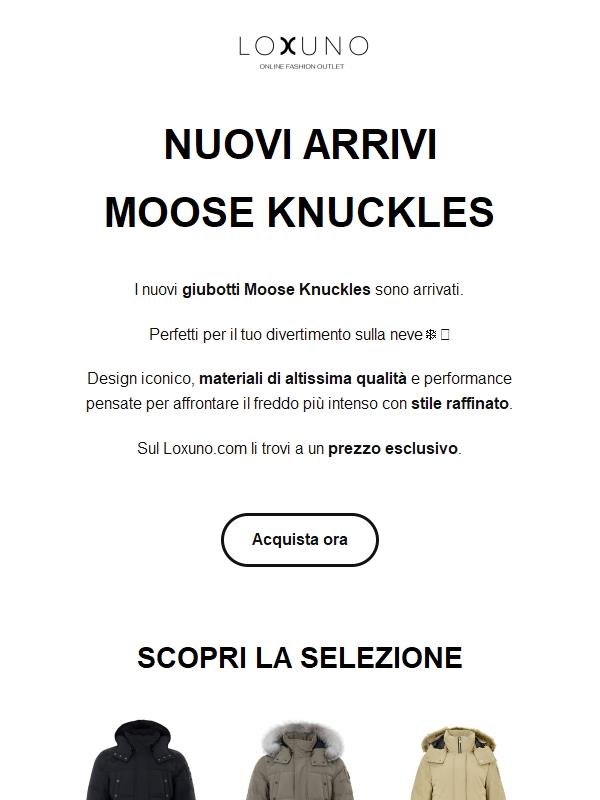 Nuovi arrivi Moose Knuckles: oltre il 40%