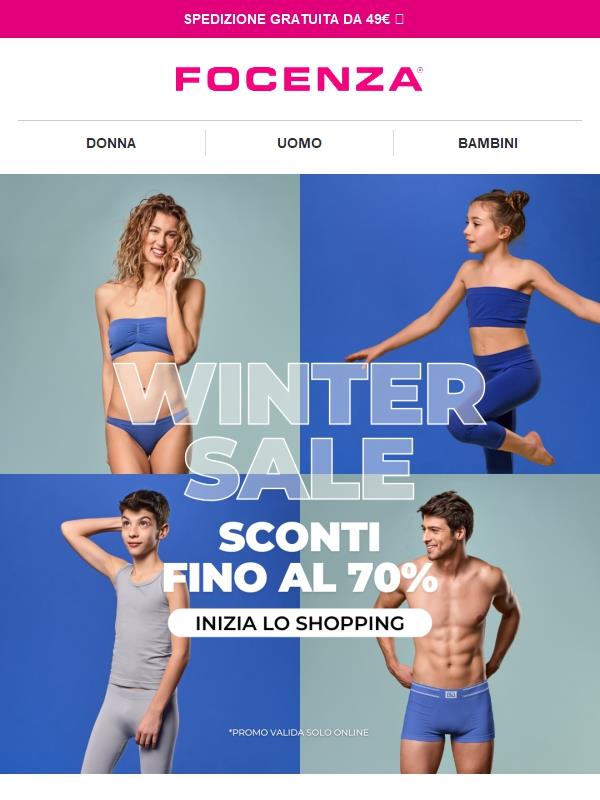 WINTER SALE: sconti fino al 70% ❄️