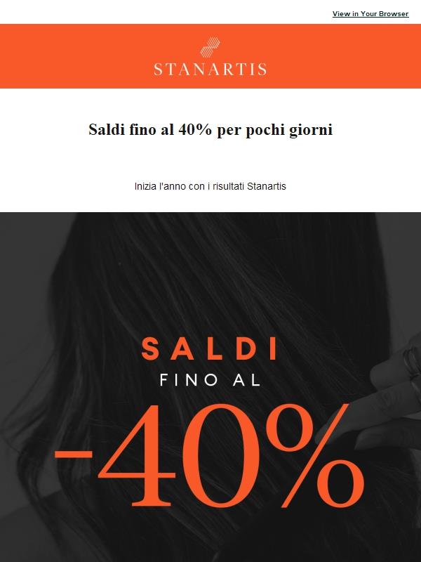 Saldi fino al -40% per pochi giorni🟠