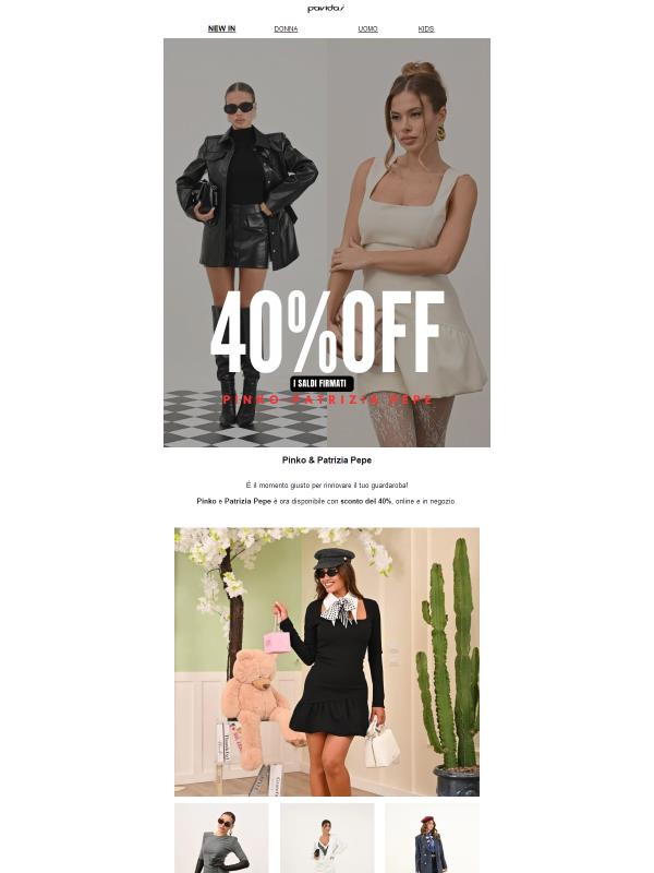 🔥 Pinko & Patrizia Pepe –40% 🔥