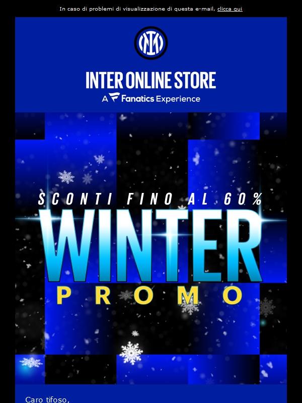 Iniziano le promozioni invernali: sconti fino al 60% 🛍️⚫🔵