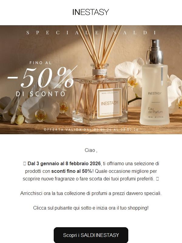 ✨ SALDI fino al 50% su Inestasy! 💖