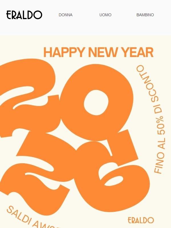 Inizia il 2026 con stile: saldi AW25 fino al 50% di sconto! ✨