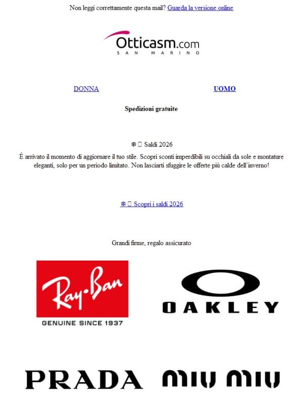 ❄️ Sono iniziati i Saldi invernali