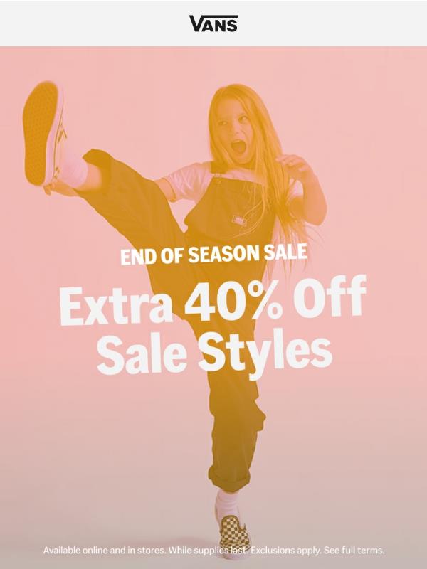 40% off kids’ favorites