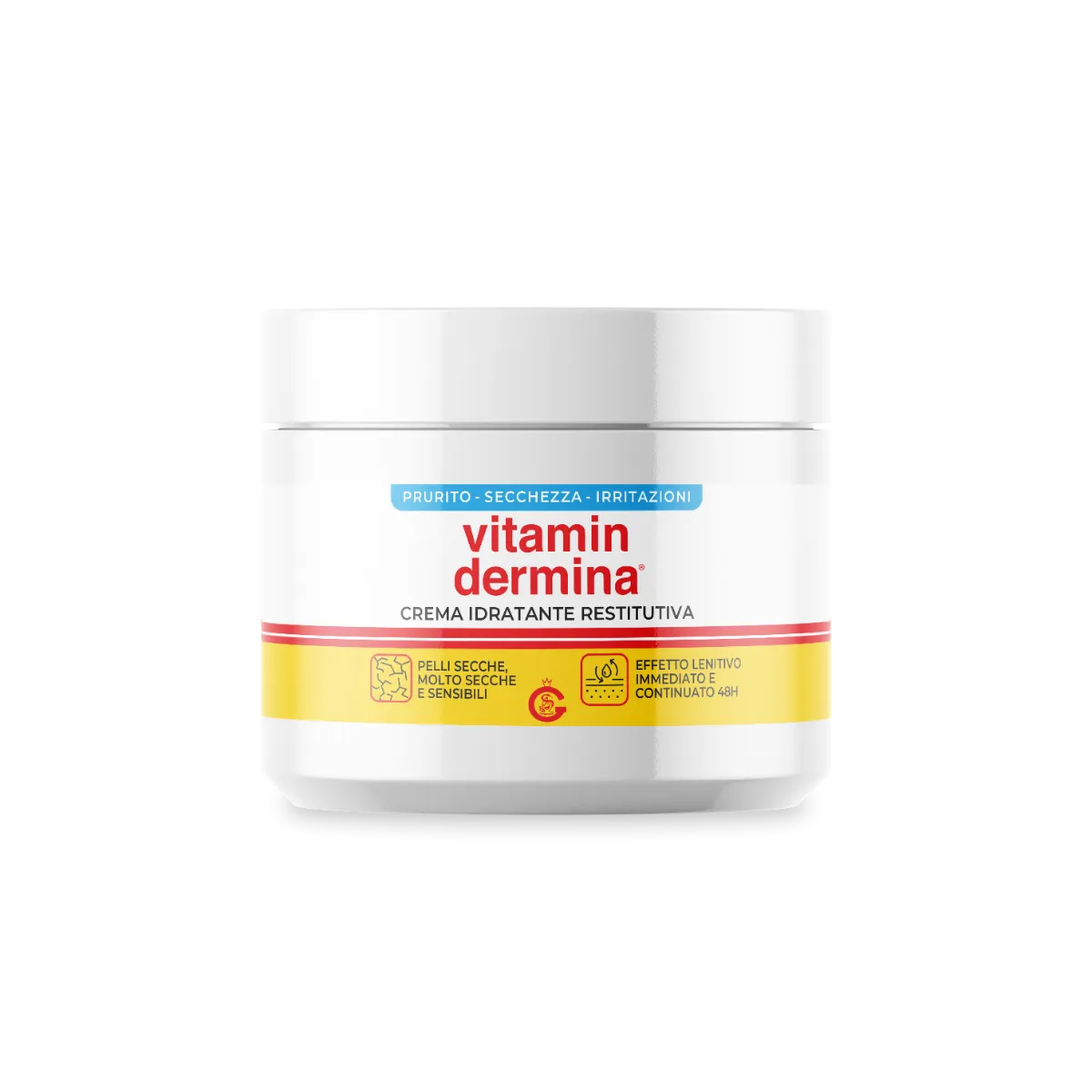 Vitamindermina Crema Idratante Restitutiva Per Irritazione Cutanea 400 ml