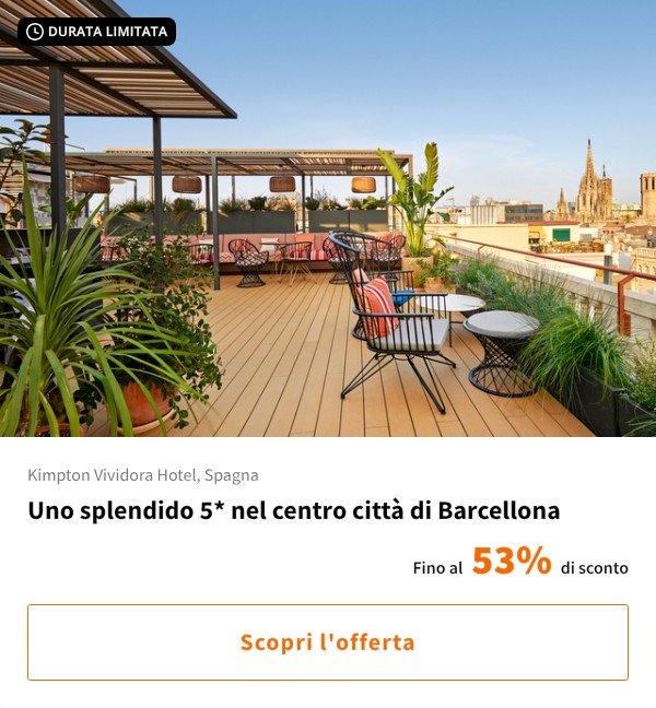 Uno splendido 5* nel centro città di Barcellona