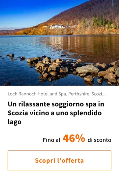 Un rilassante soggiorno spa in Scozia vicino a uno splendido lago