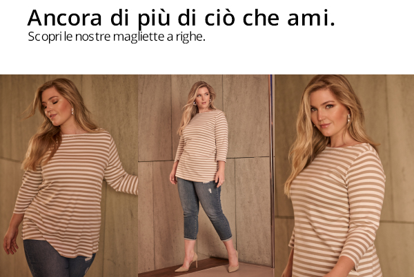 Maglia in cotone Pima a righe con scollo a barca e maniche a 3/4