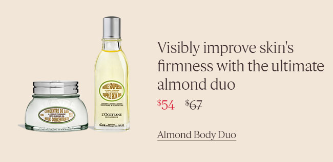 VISIBLY IMPROVE SKIN'S FIRMNESS WITH THE ULTIMATE ALMOND DUO | ALMOND BODY DUO