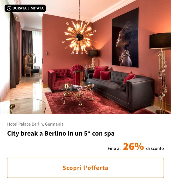 City break a Berlino in un 5* con spa