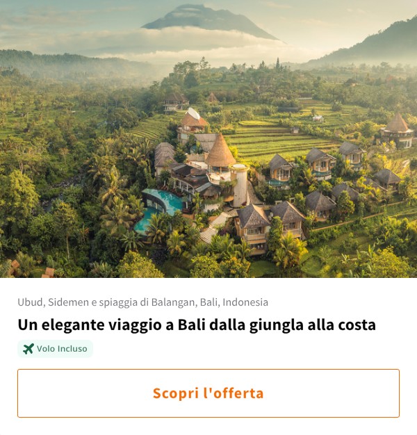 Un elegante viaggio a Bali dalla giungla alla costa