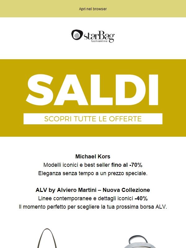 SALDI STARBAG | Borse fino al -70%, Scarpe fino al -65%