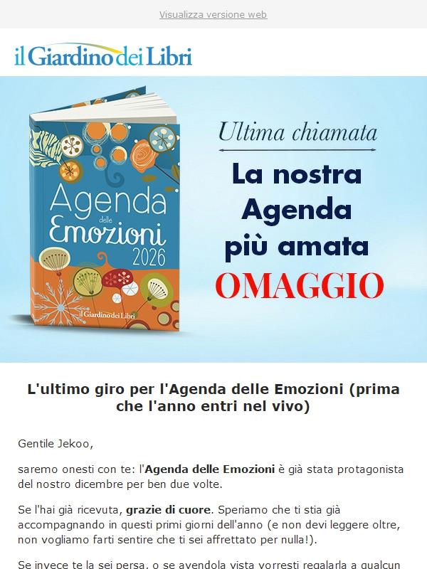 ⚡️ (Ultima chiamata) L'Agenda delle Emozioni torna in OMAGGIO per un giorno