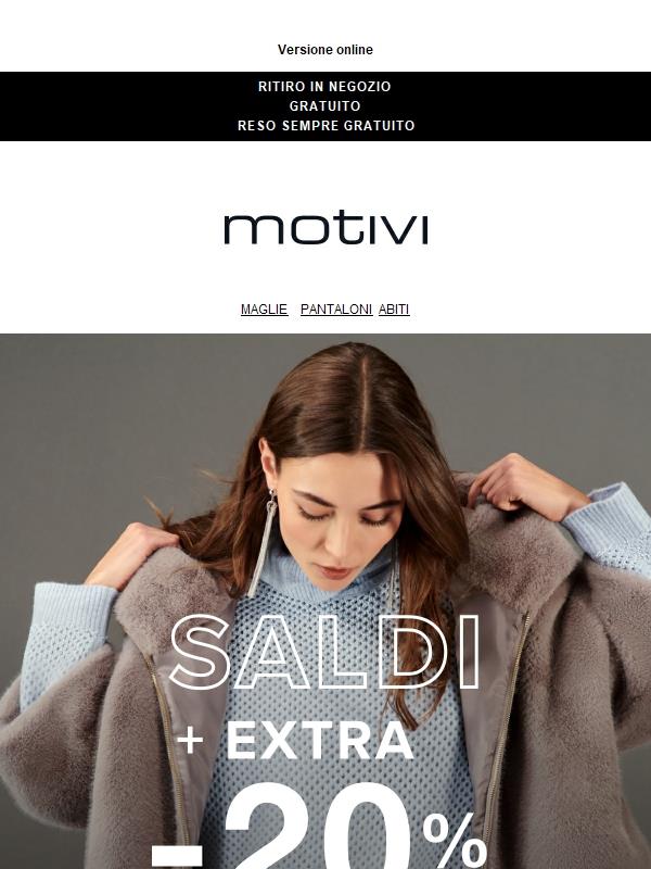 SALDI fino al 50% + EXTRA 20%