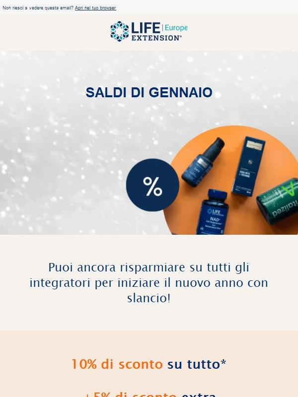 Kickstart 2026 – risparmia il 10% su tutto! 🚀