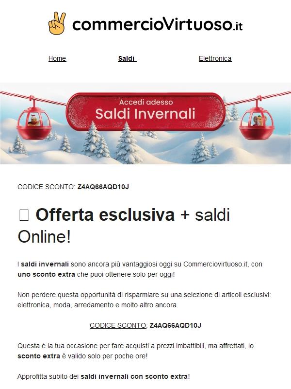 🔥 Saldi invernali: Sconti fino al 80%