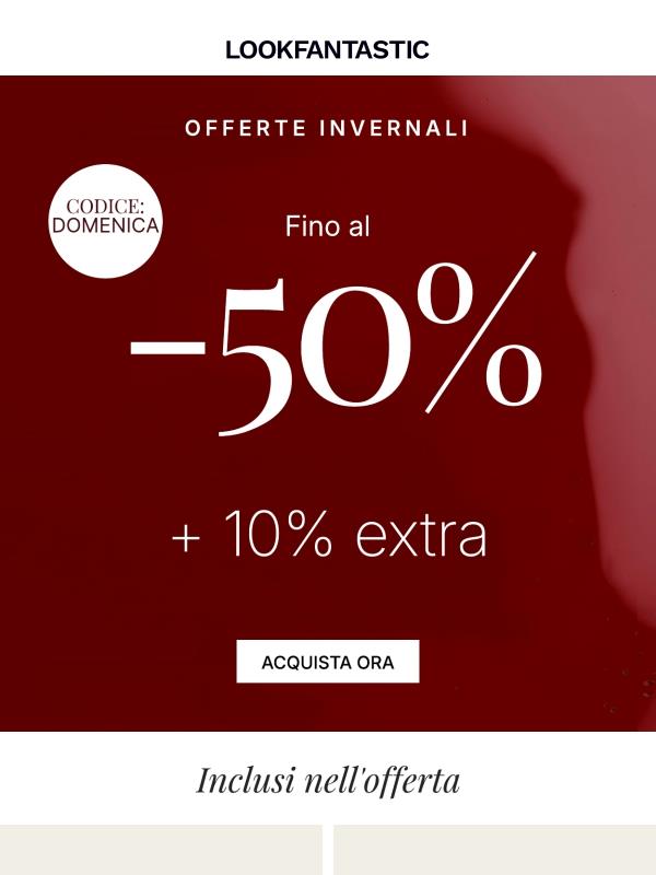 Offerte invernali: Extra 10% di sconto