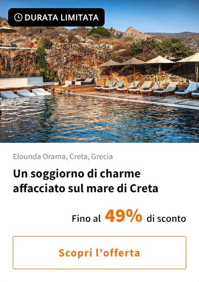 Un soggiorno di charme affacciato sul mare di Creta