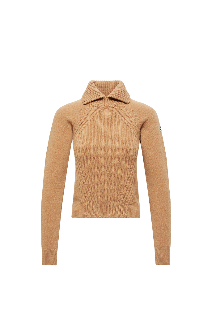 Maglione a collo alto in lana e cashmere