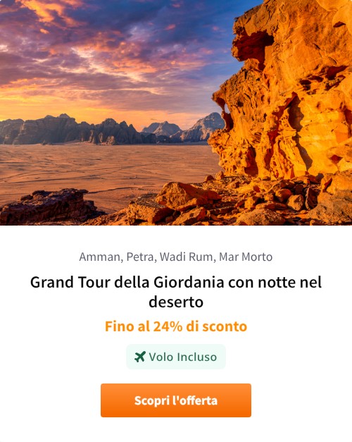 Grand Tour della Giordania con notte nel deserto