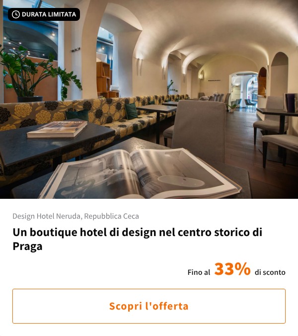 Un boutique hotel di design nel centro storico di Praga