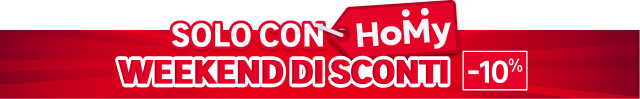 weekend di sconti con Homy