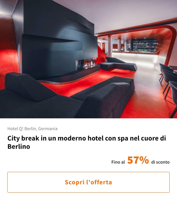 City break in un moderno hotel con spa nel cuore di Berlino