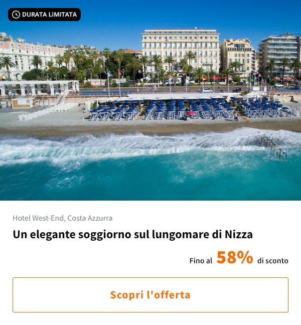Un elegante soggiorno sul lungomare di Nizza