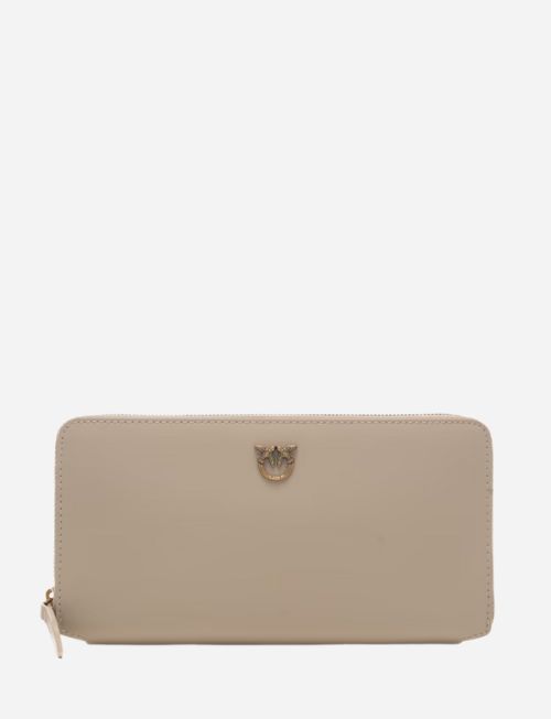 https://kimaccessori.it/portafoglio-donna-grande-con-cerniera-integrale-zip-around-in-pelle-liscia-beige-pinko-100250-a0f1-beige