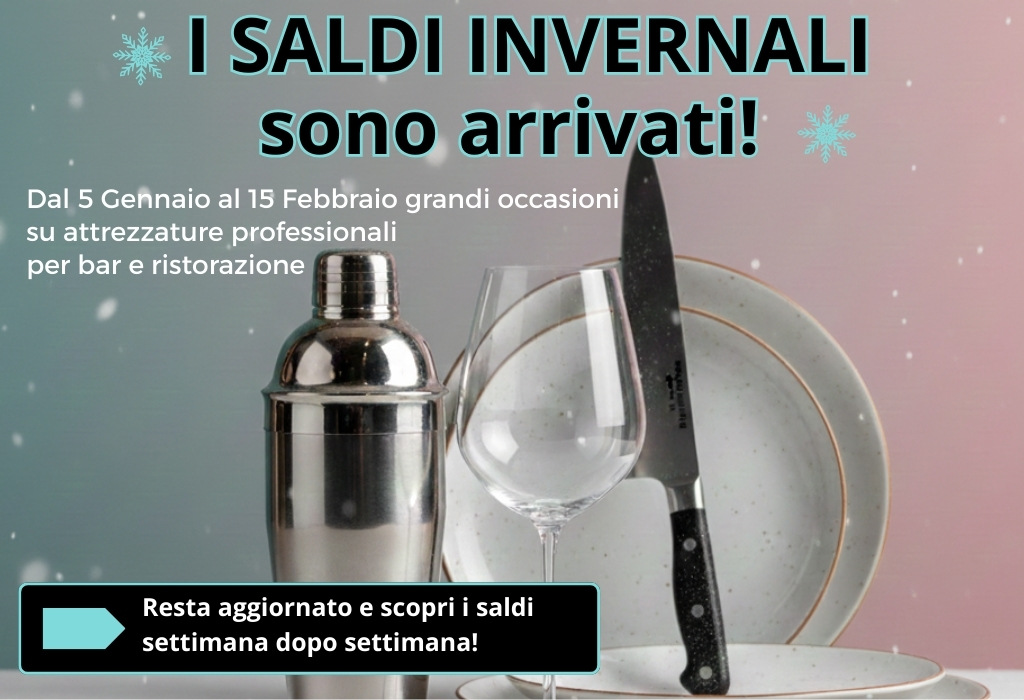 prodotti per bar e ristorazione in saldo