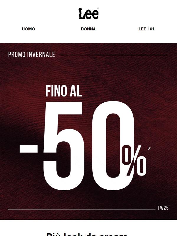 Cogli l’occasione e risparmia fino al 50%