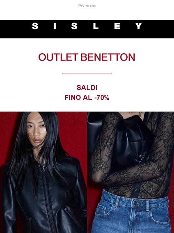 Al via i Saldi su Outlet Benetton: fino al -70%