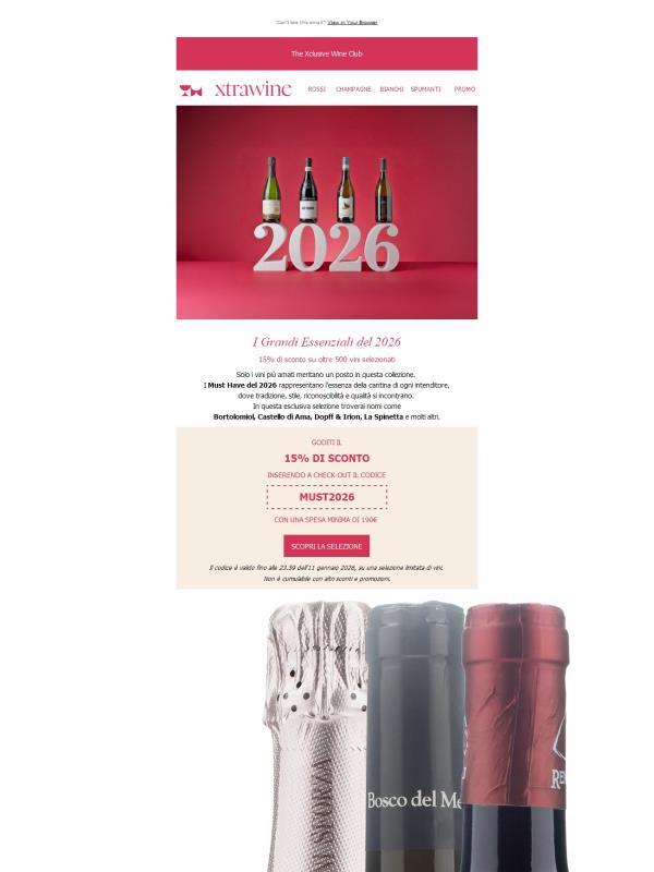 Vini Must Have: gli Indispensabili del 2026