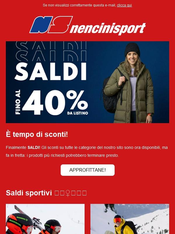 I SALDI sono iniziati!