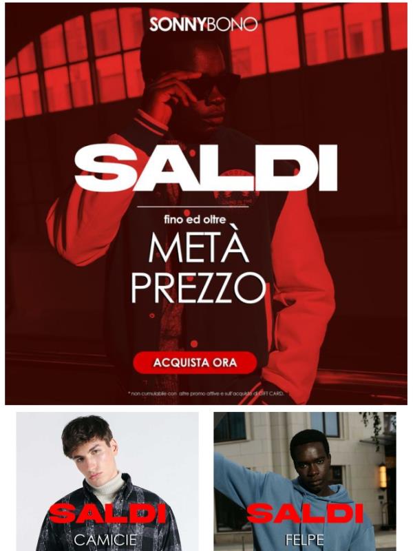 💥SALDI fino ed oltre META' PREZZO