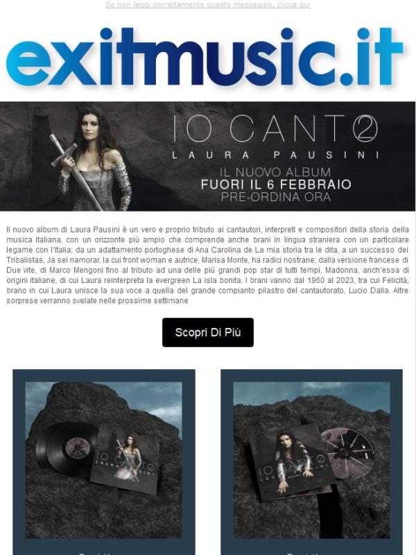 Laura Pausini 'Io Canto 2' @exitmusic.it .. Il Nuovo Album !! Scopri Tutte Le Versioni Disponibili !!