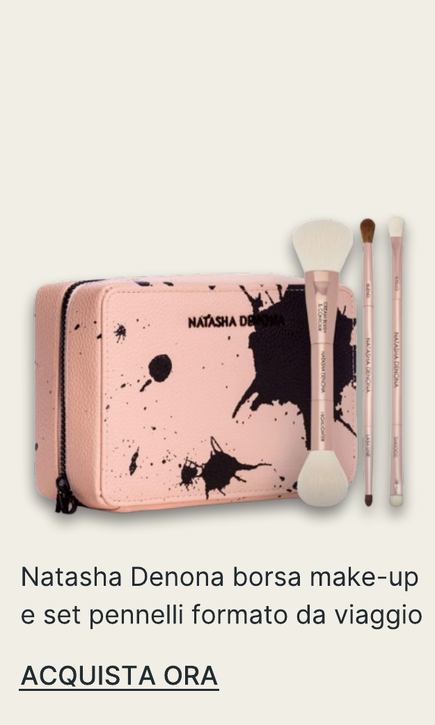 Natasha Denona borsa make-up e set pennelli formato da viaggio