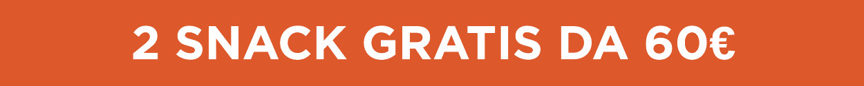 2 snack gratis da 60€