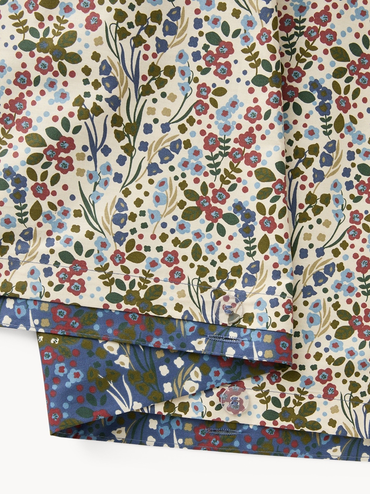 Parure copripiumino in cotone percalle fantasia fiorellini