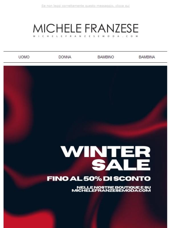 WINTER SALE : FINO AL 50% DI SCONTO 🛍️