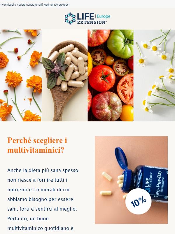 Il potere di un buon multivitaminico